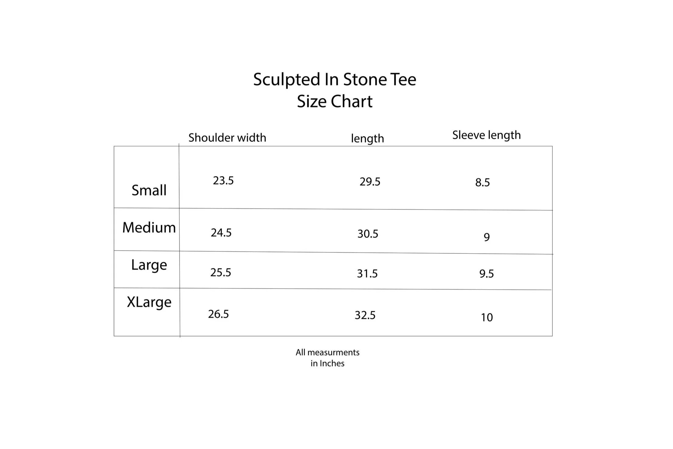 Sculpted In Stone Tee